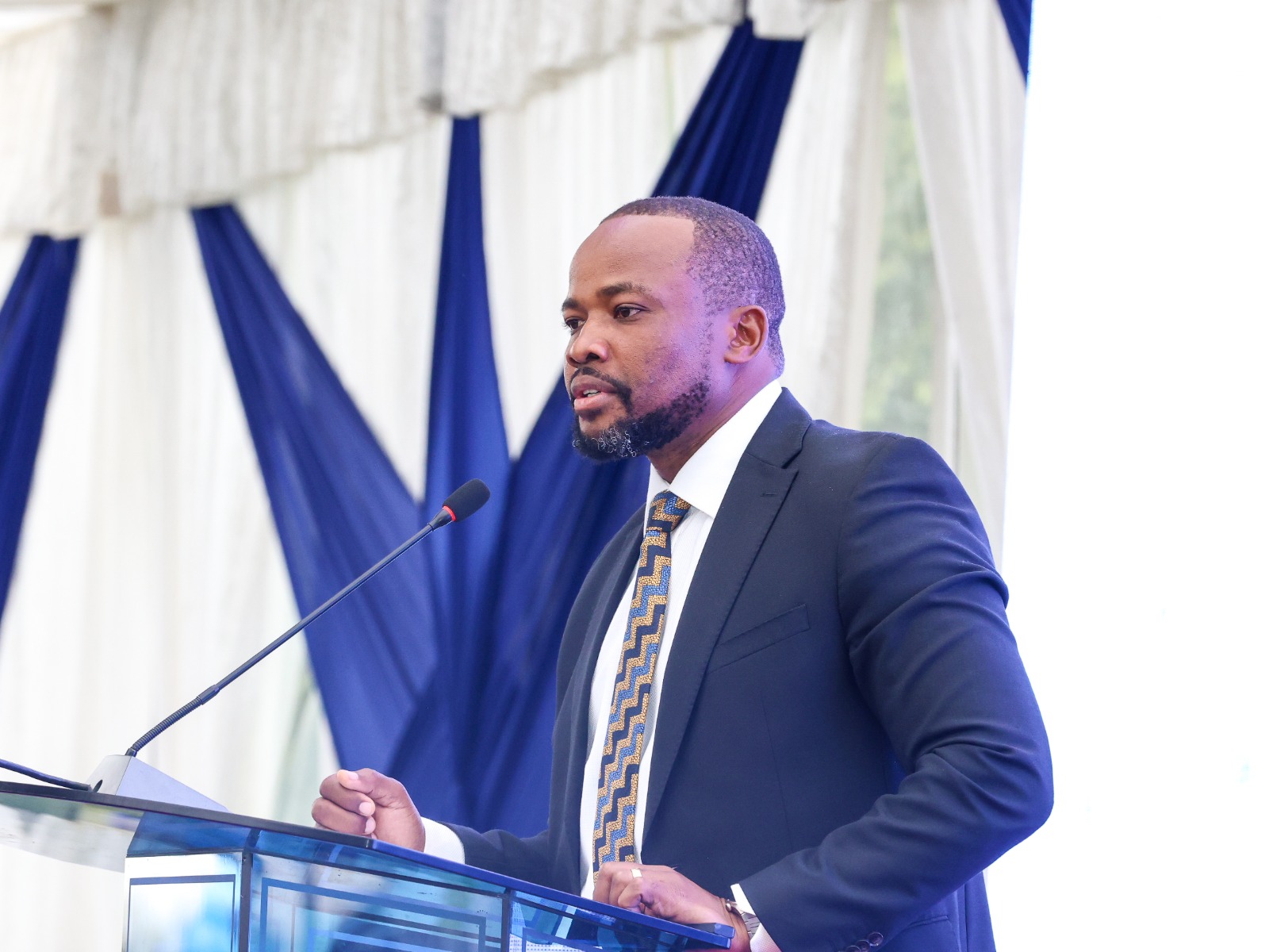 Lands and Physical Planning PS Generali Nixon Korir when he graced the Regional Centre for Mapping of Resources for Development - RCMRD 50th Anniversary at Kasarani, Nairobi on June 16, 2025