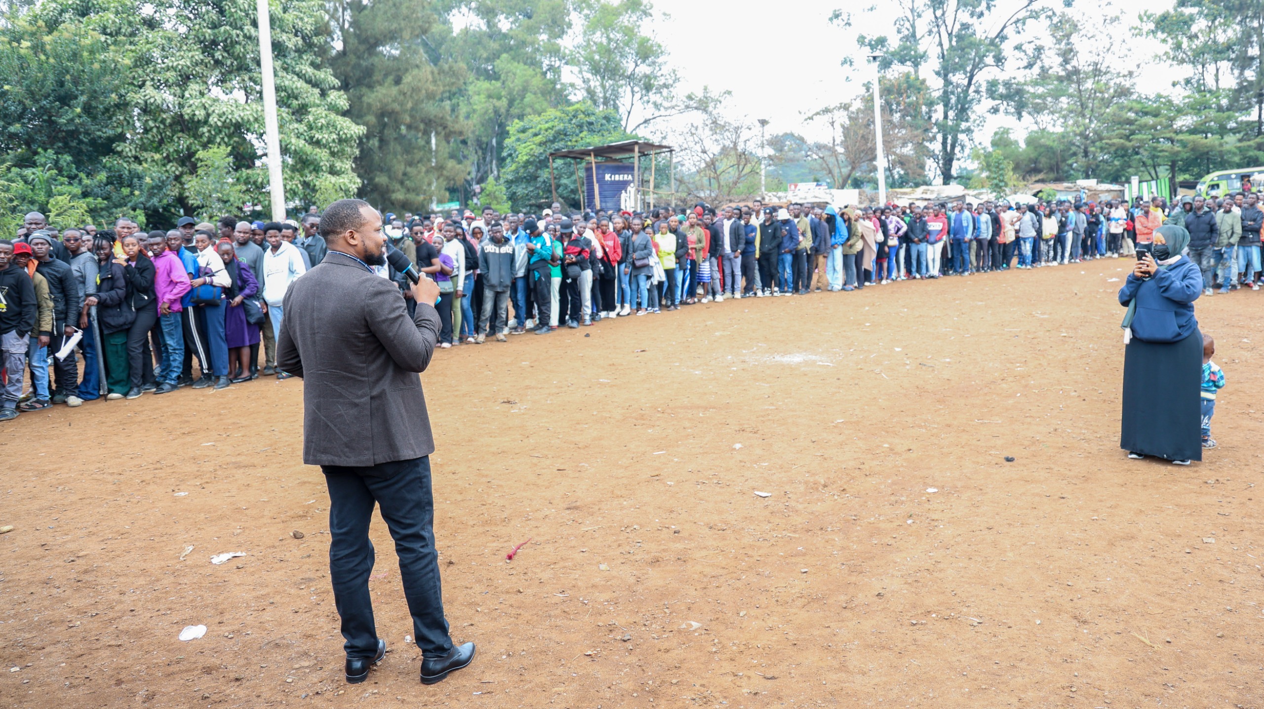 Lands and Physical Planning Principal Secretary Hon. Generali Nixon Korir in Kibra Constituency