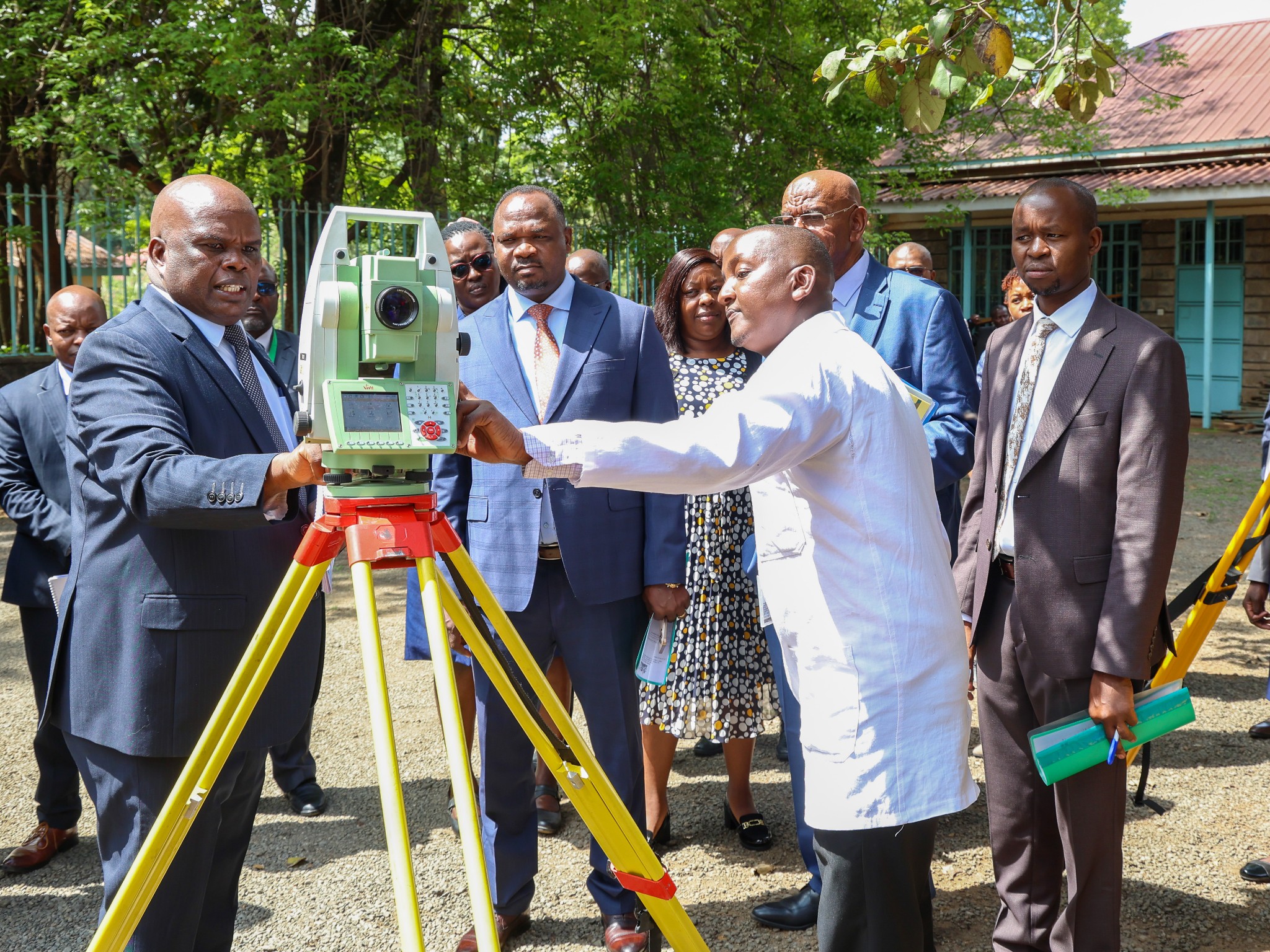 The National Assembly’s Departmental Committee on Lands during the official visit to the Survey of Kenya.