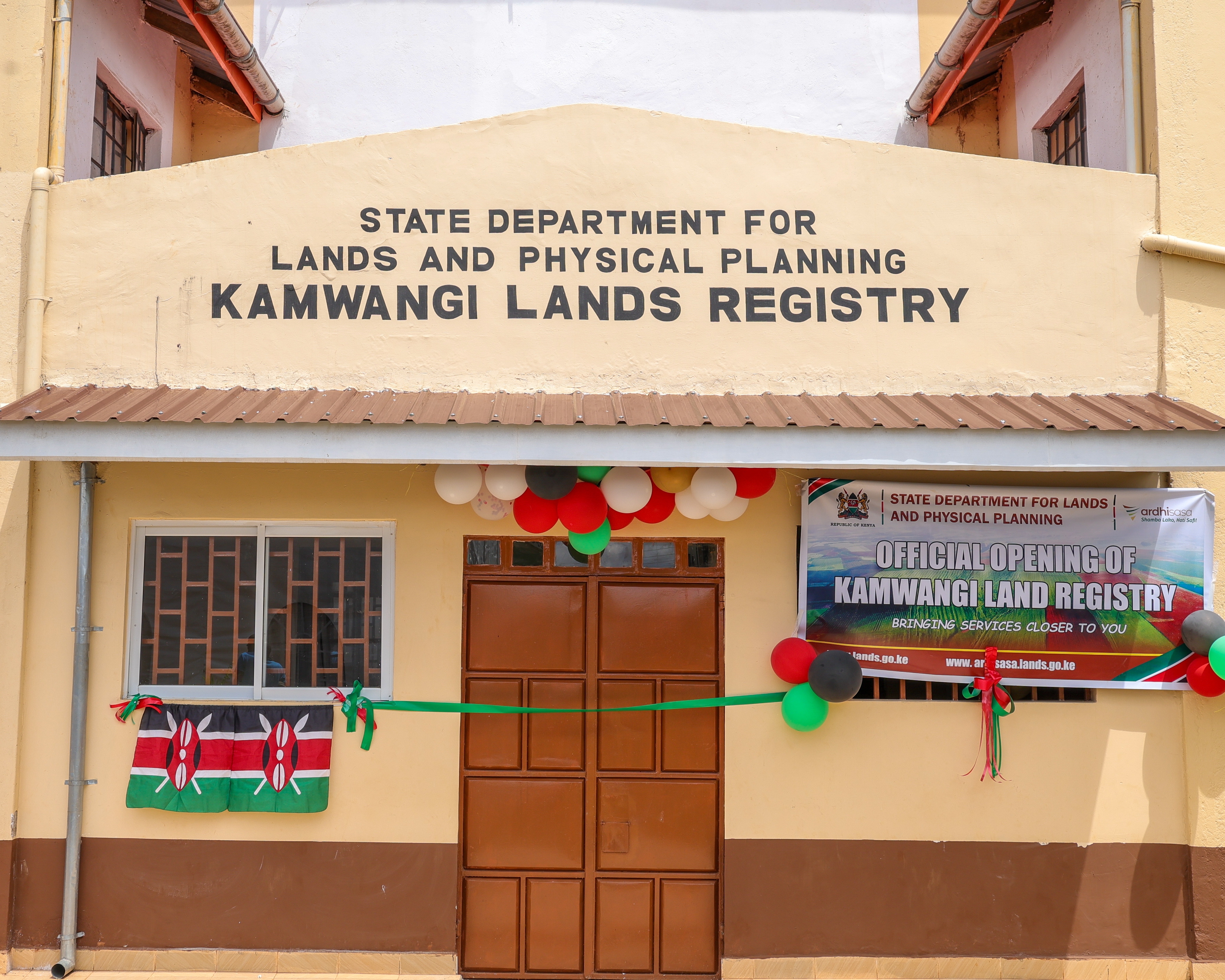 The official opening of the Kamwangi Land Registry marks a major milestone in enhancing access to land  services 