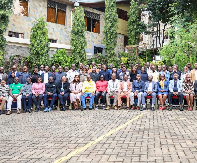 Land stakeholders during the weeklong engagement at Nokras Riverine Hotel in Murang’a between 6th and 11th July 2025