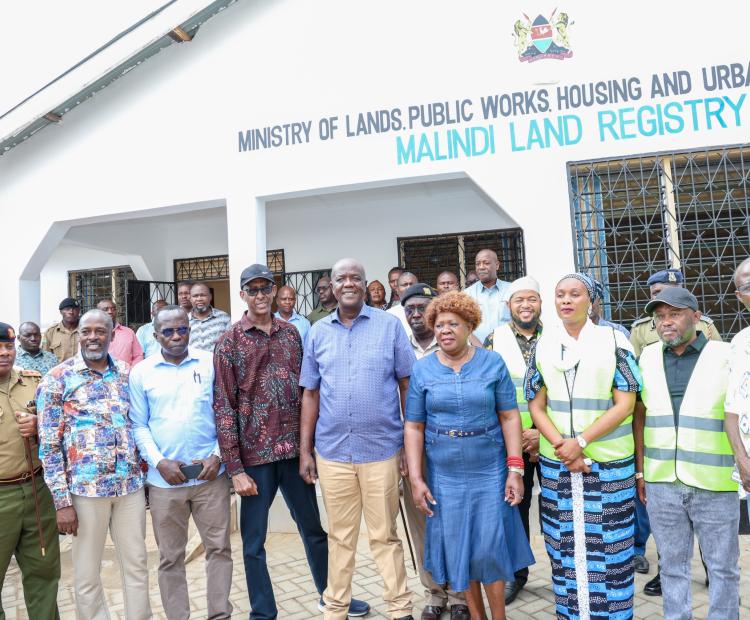 Cabinet Secretary for Lands, Public Works, Housing and Urban Development, Hon. Alice Wahome when she officially opened the Malindi Land Office on July 17, 2025
